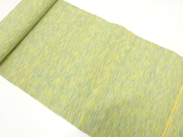 JAPANESE KIMONO / ANTIQUE KASURI-PATTERN WOVEN OBI SIDE BOLT